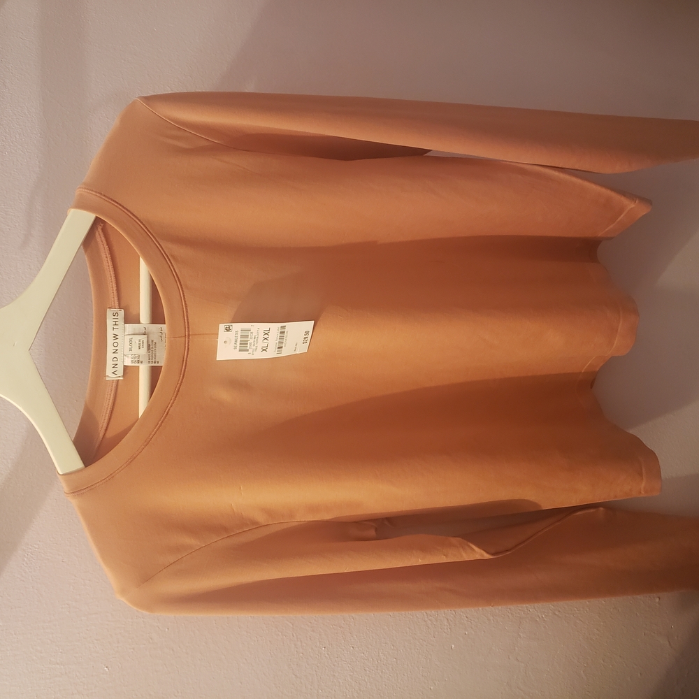 Women's Long Sleeve Tee - Tan